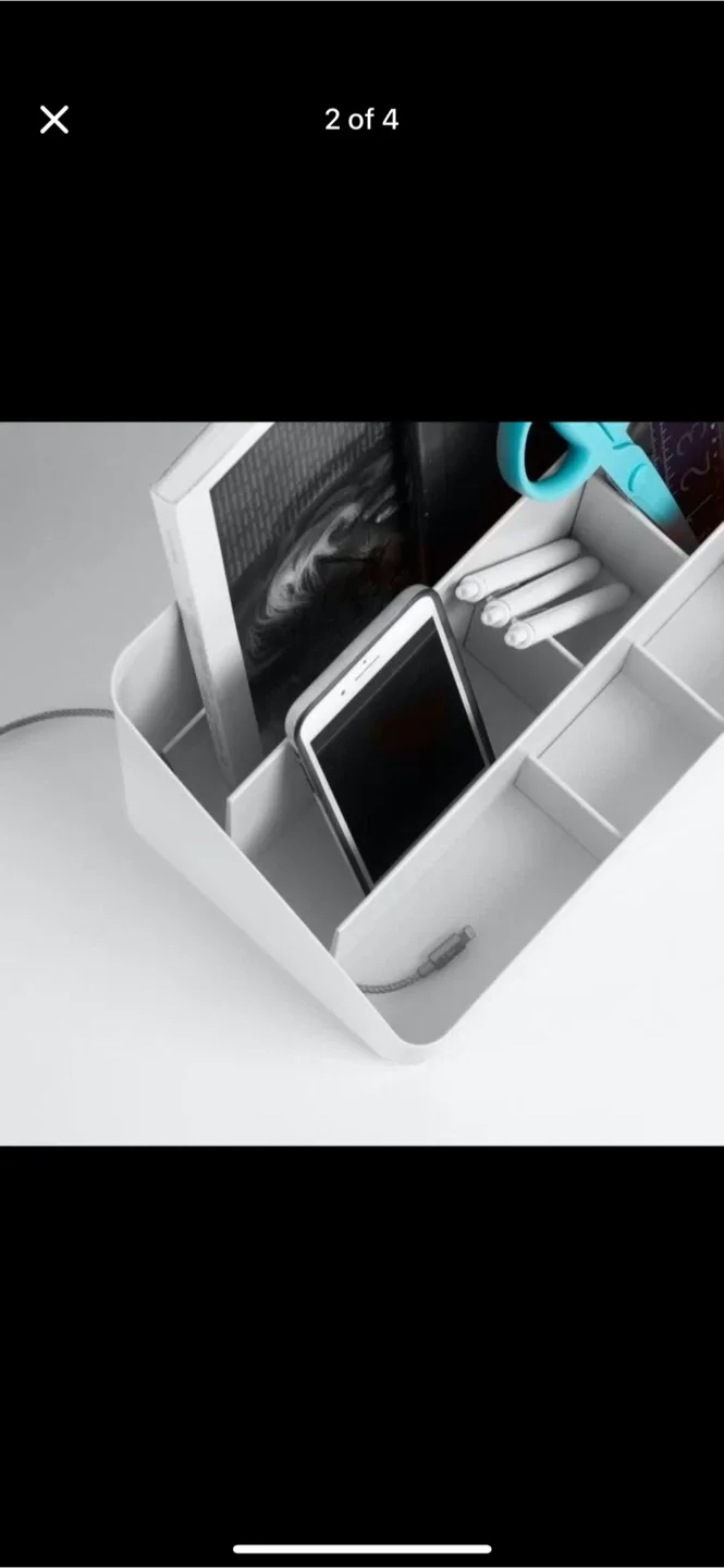Poppin White Desk Organizer