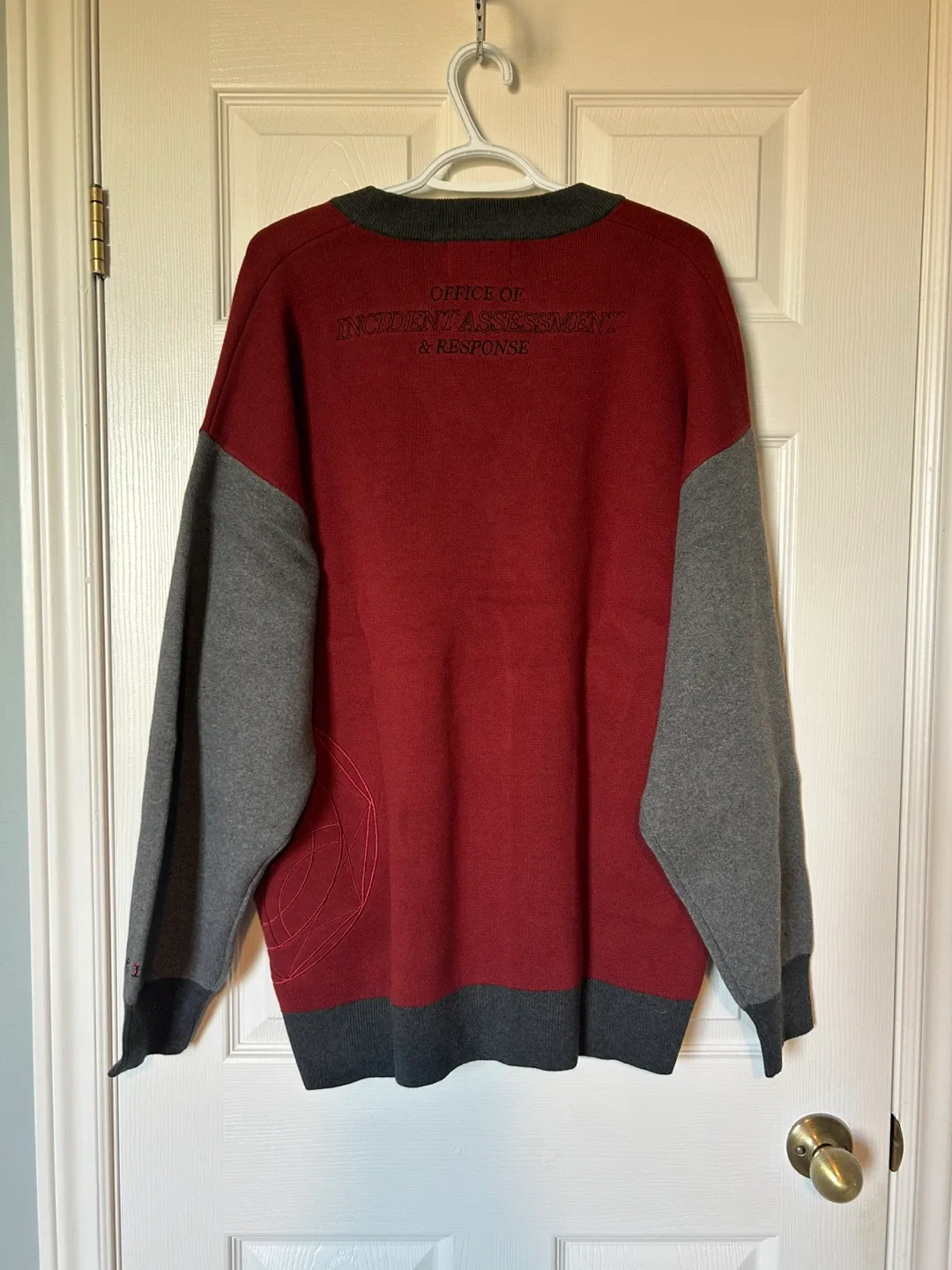 Knock Thrice Burgundy Cardigan image indicator(6)