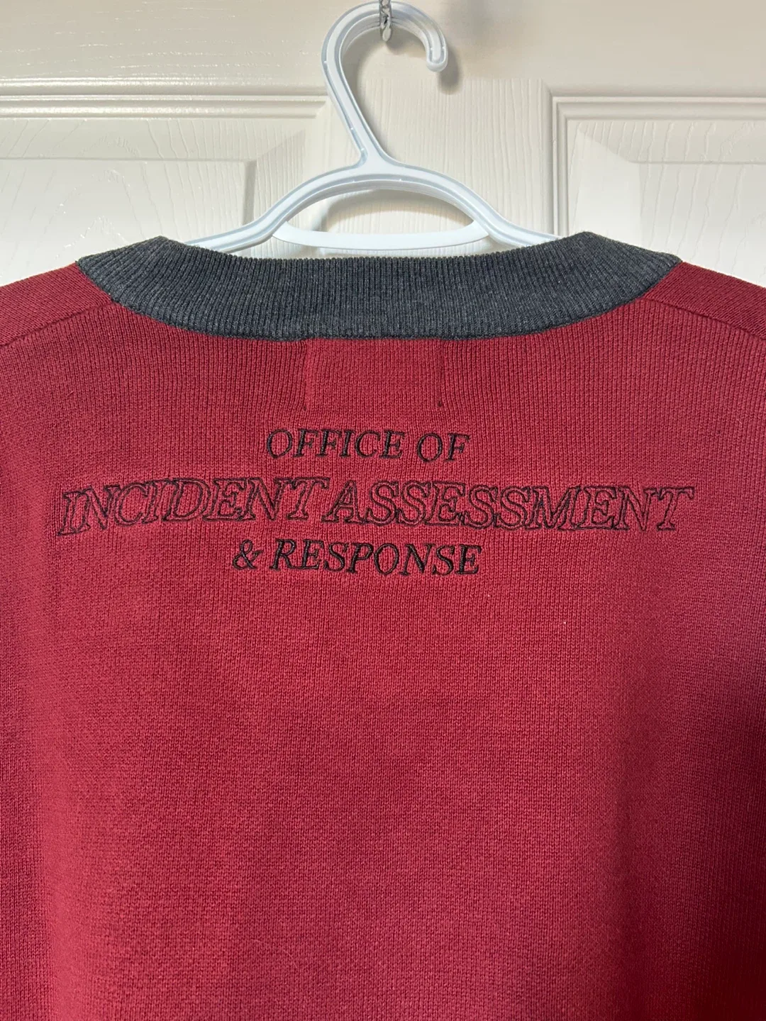 Knock Thrice Burgundy Cardigan image indicator(7)