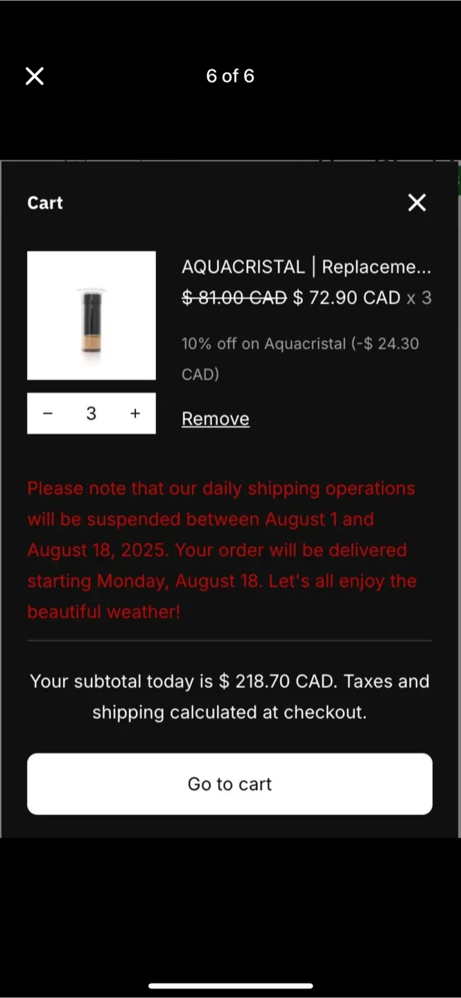 Aquacristal Replacement Filter Cartridge - 3 Pack image indicator(3)