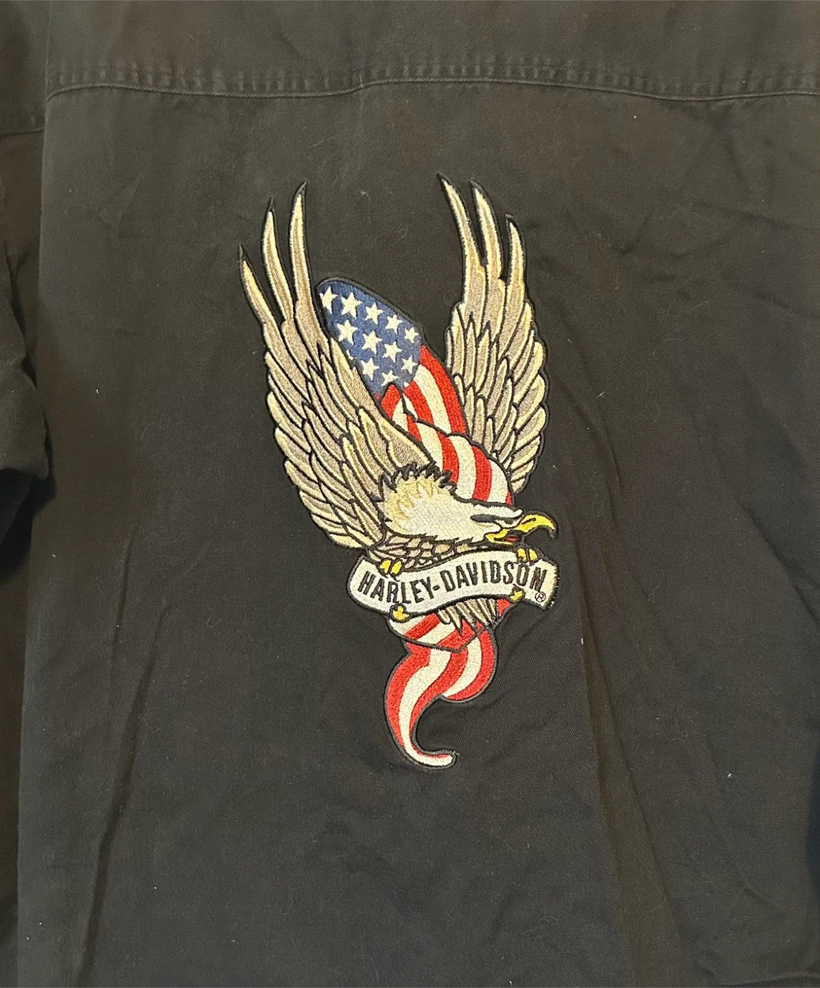 Harley-Davidson Black Button Up Shirt - L Tall image indicator(3)