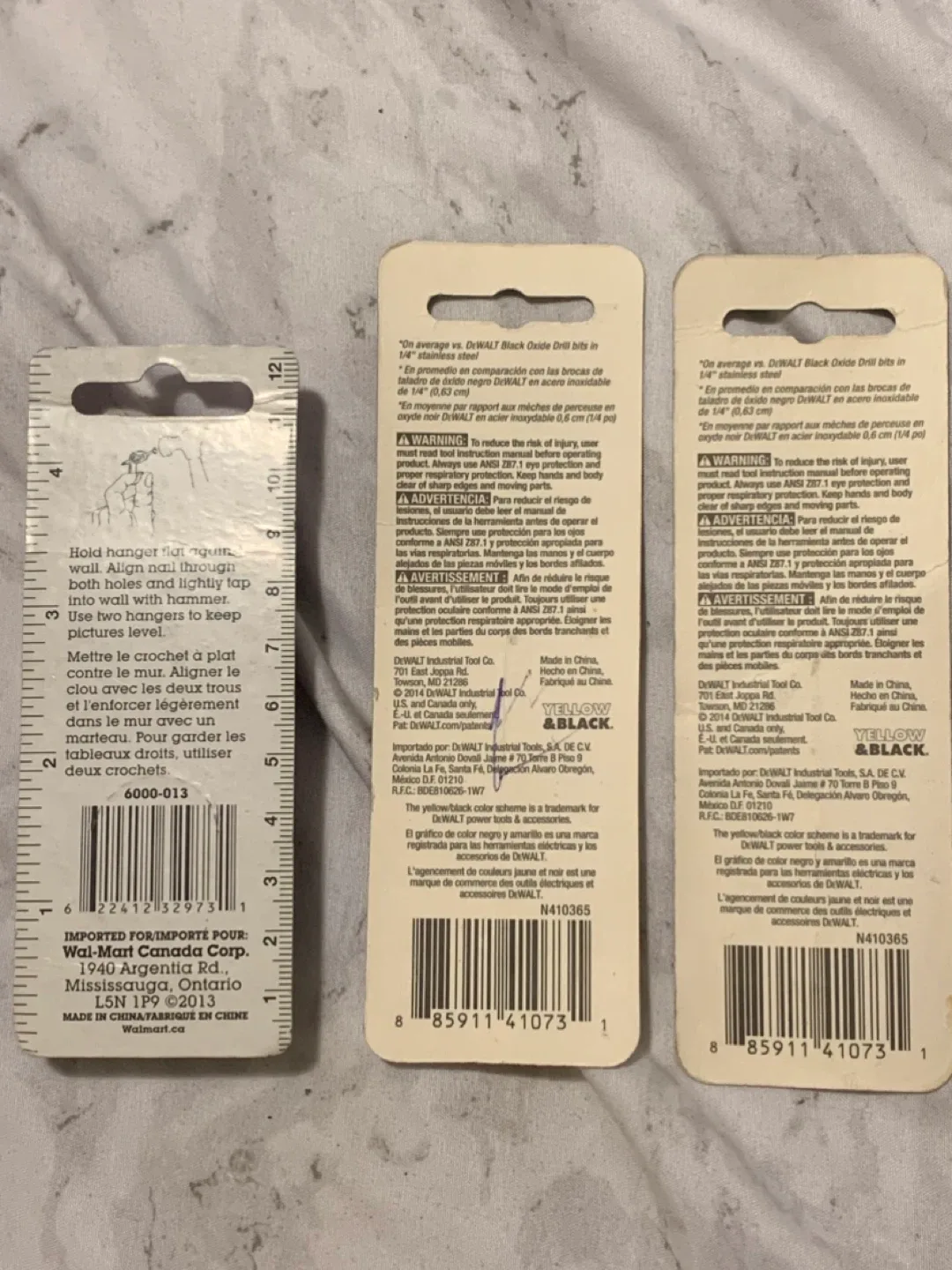 Picture Hangers & DeWalt Drill Bits image indicator(2)