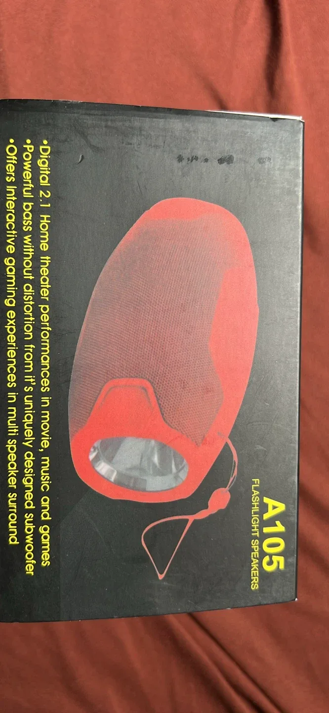 A105 Flashlight Speaker - Red