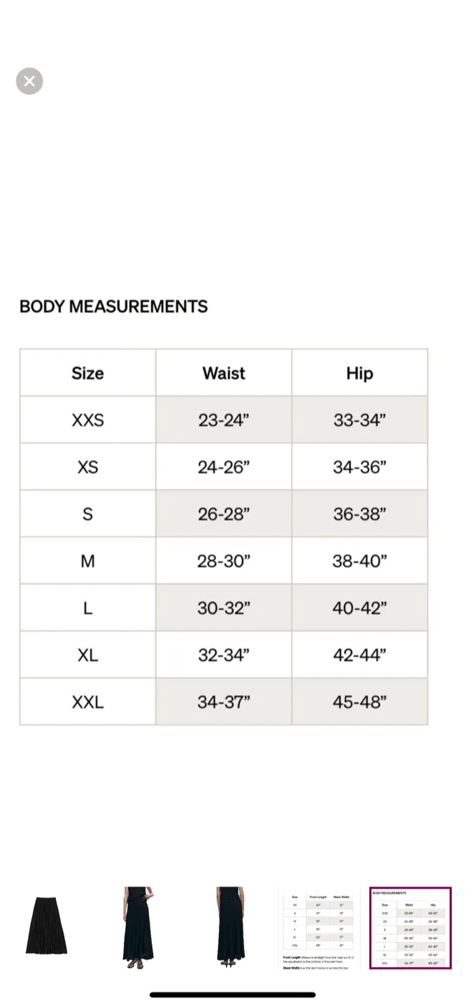 Kotn Black Pleated Maxi Skirt, Size XXL NEW WITH TAGS image indicator(6)