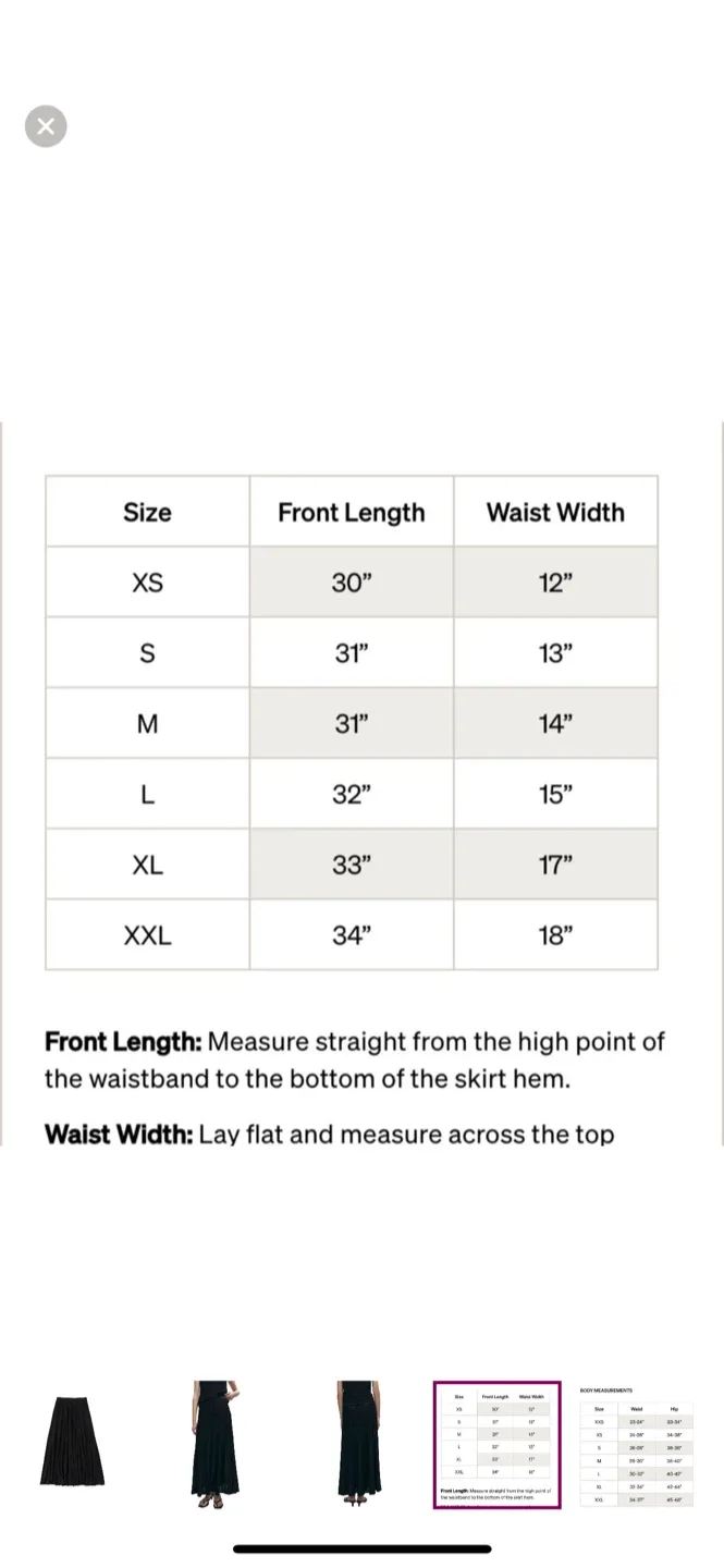 Kotn Black Pleated Maxi Skirt, Size XXL NEW WITH TAGS image indicator(5)