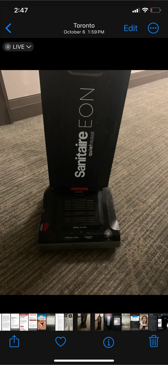 Sanitaire EON QuietClean Vacuum + Bags