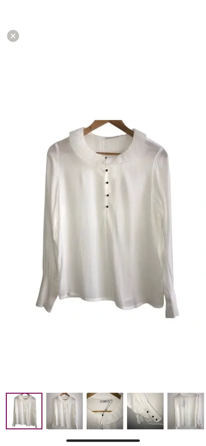 Minimum White Blouse - Size 36 /small
