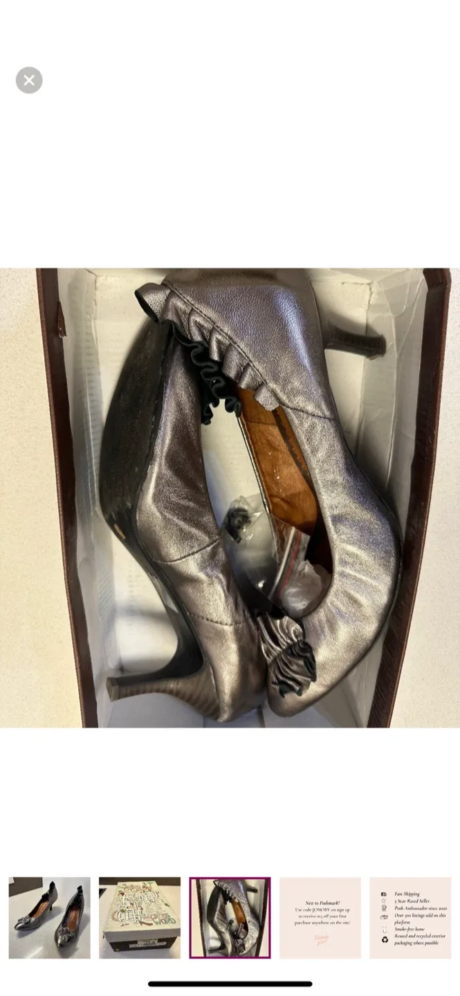 Jeffrey Campbell Silver Heels, Size 11 image indicator(3)