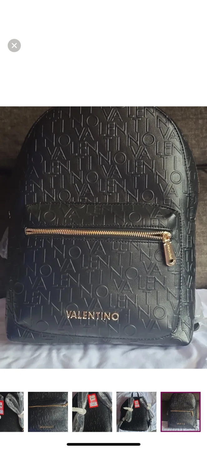 Valentino Black Backpack - Like New!