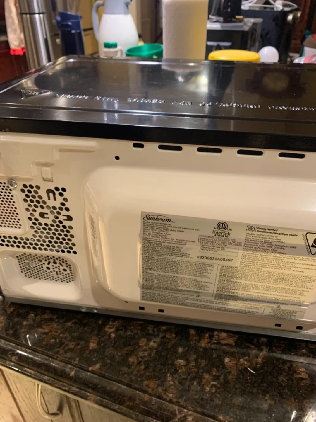 Sunbeam microwave image indicator(3)