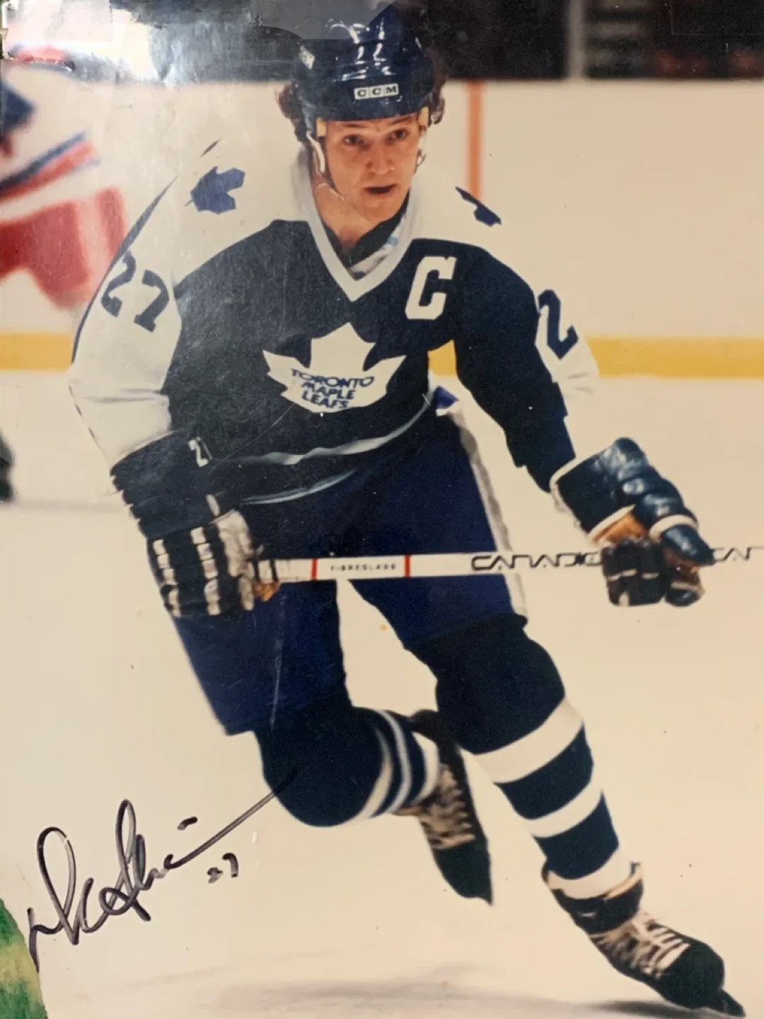Darryl Sittler #27 Autographed Toronto Maple Leafs Photo
