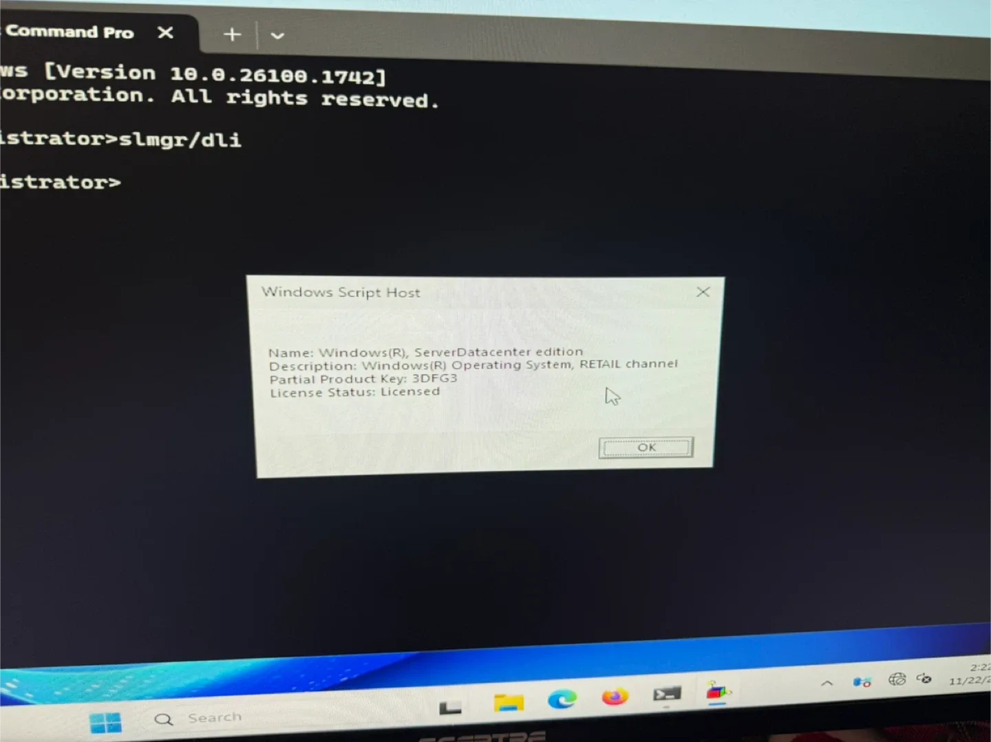 Windows Server 2025 Datacenter RETAIL License - Transferable