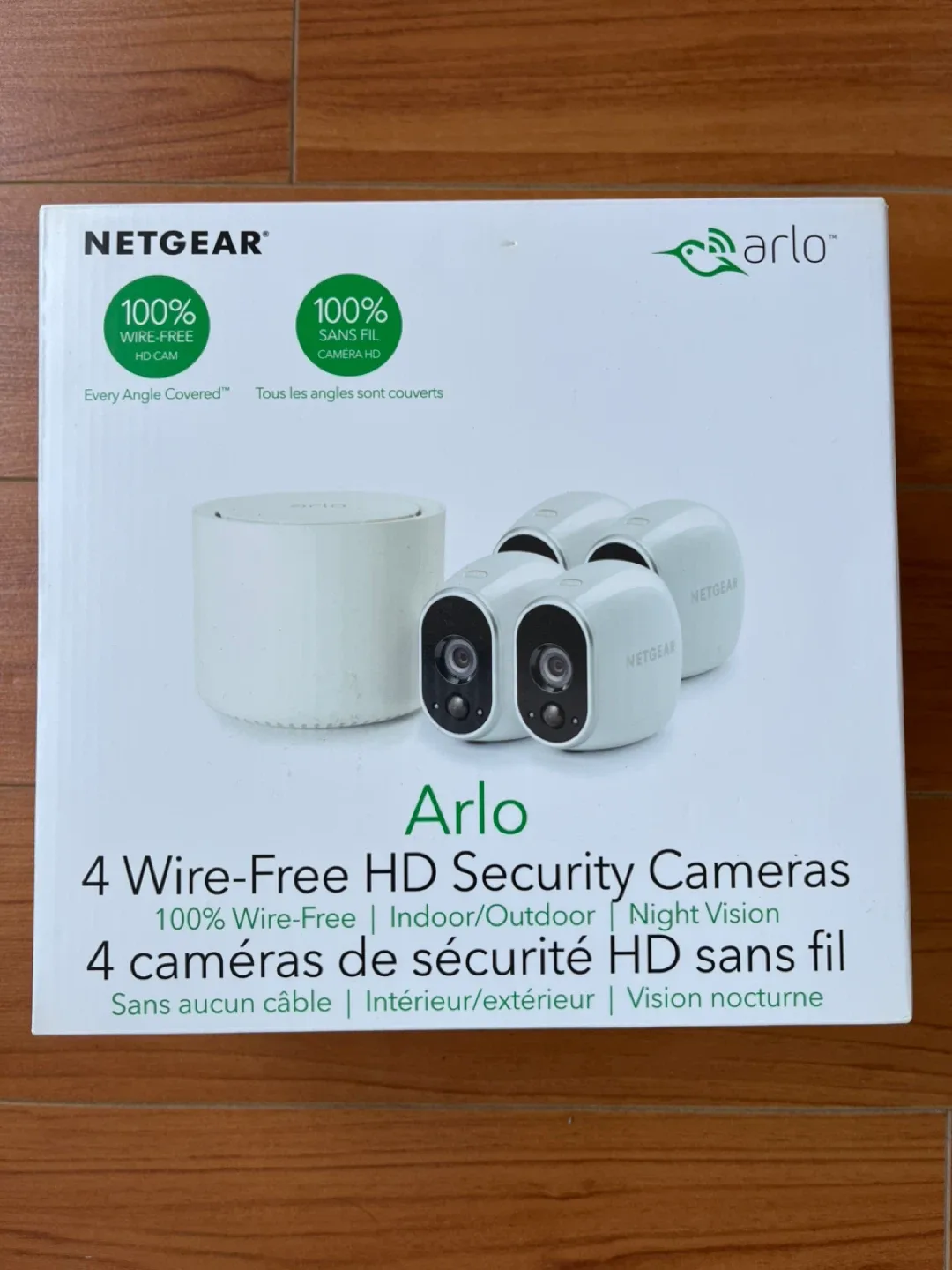 Arlo 4 Wire-Free HD Security Cameras + Accessories