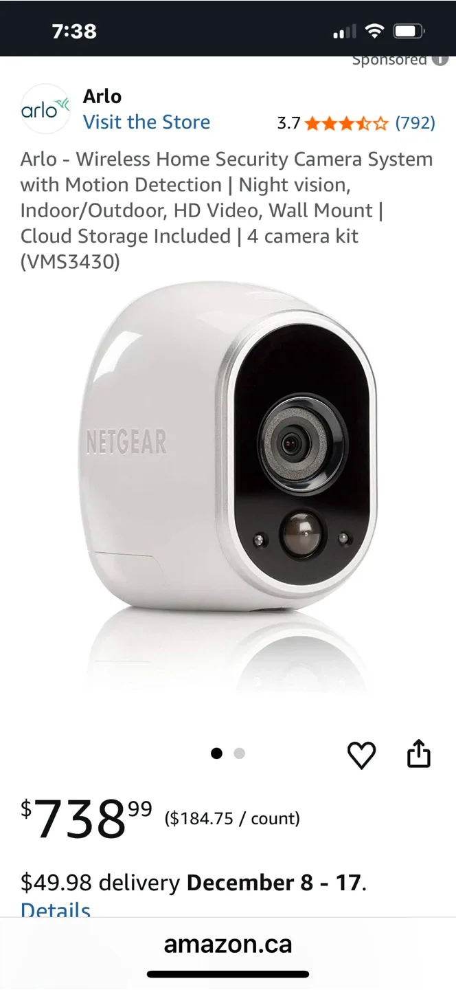 Arlo 4 Wire-Free HD Security Cameras + Accessories image indicator(7)