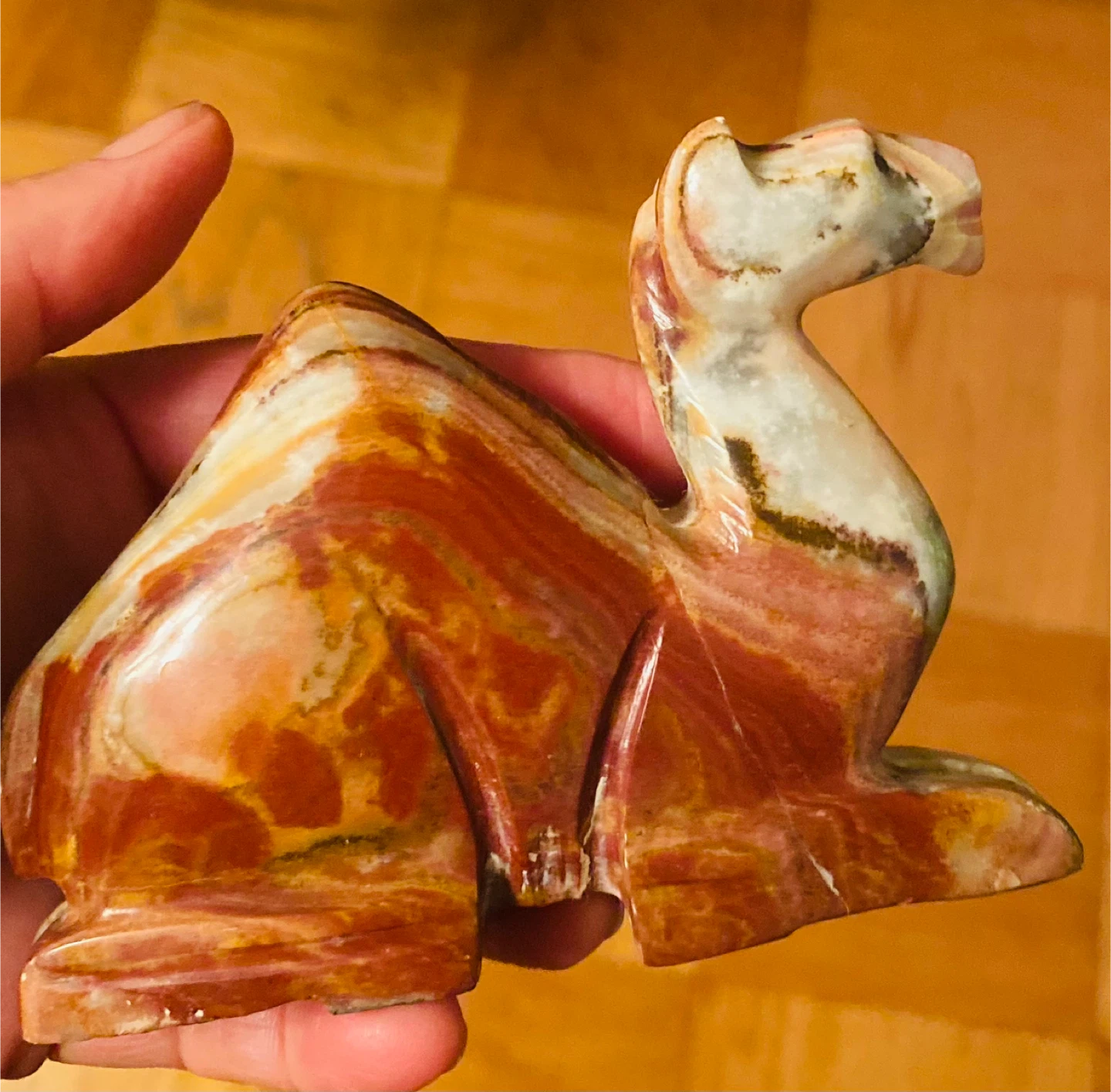 Hand Carved Stone Camel Figurine - photo 4