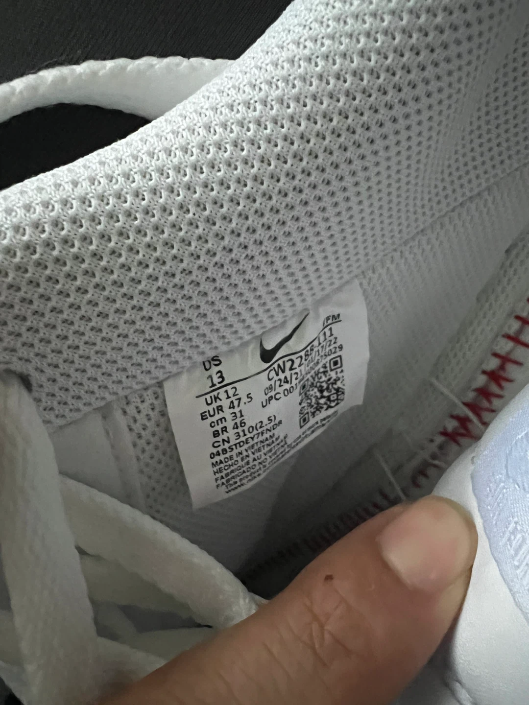 Nike Air Force 1 '07 White US 13 - photo 3