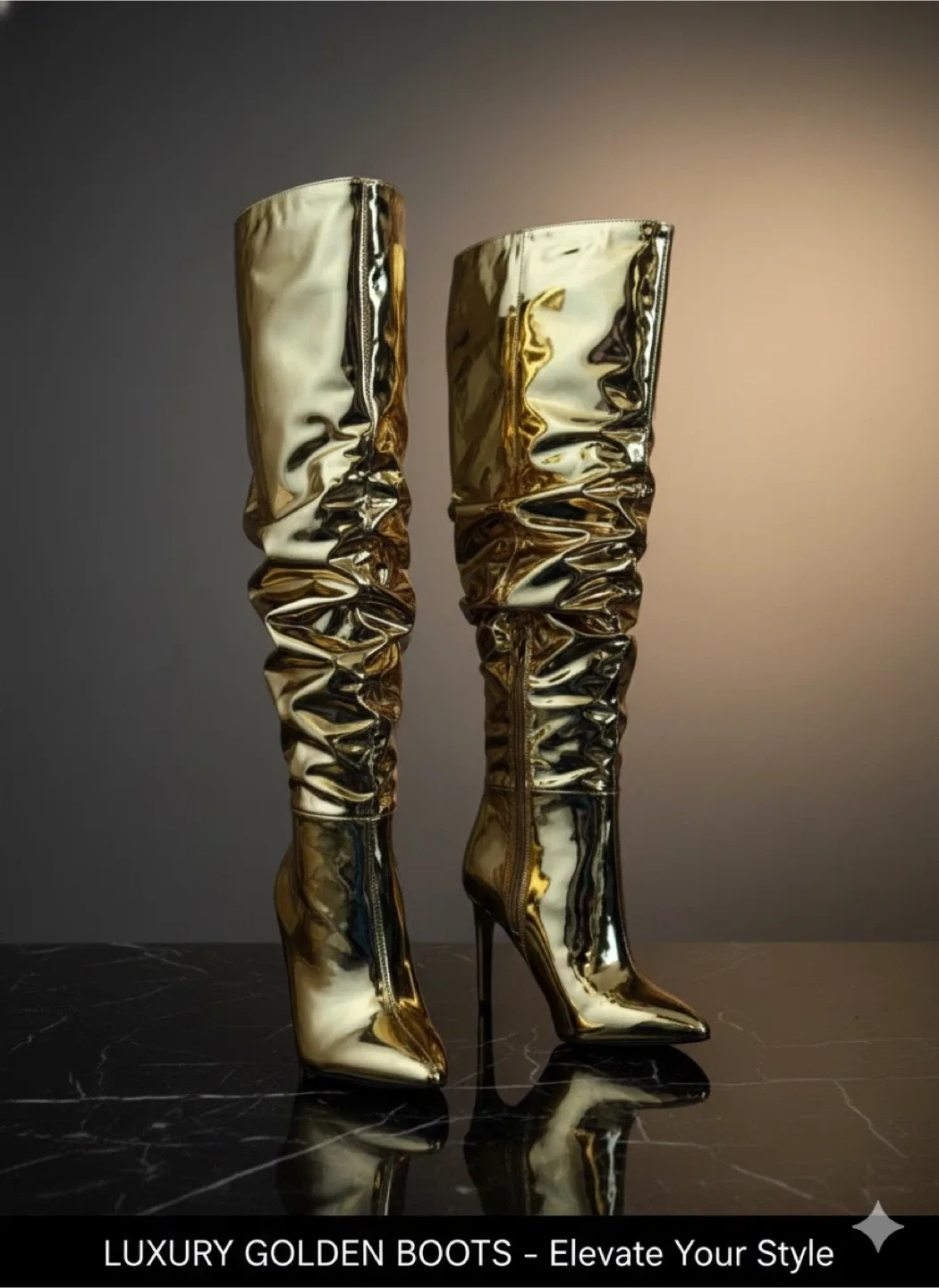 INC International Concepts Gold Boots