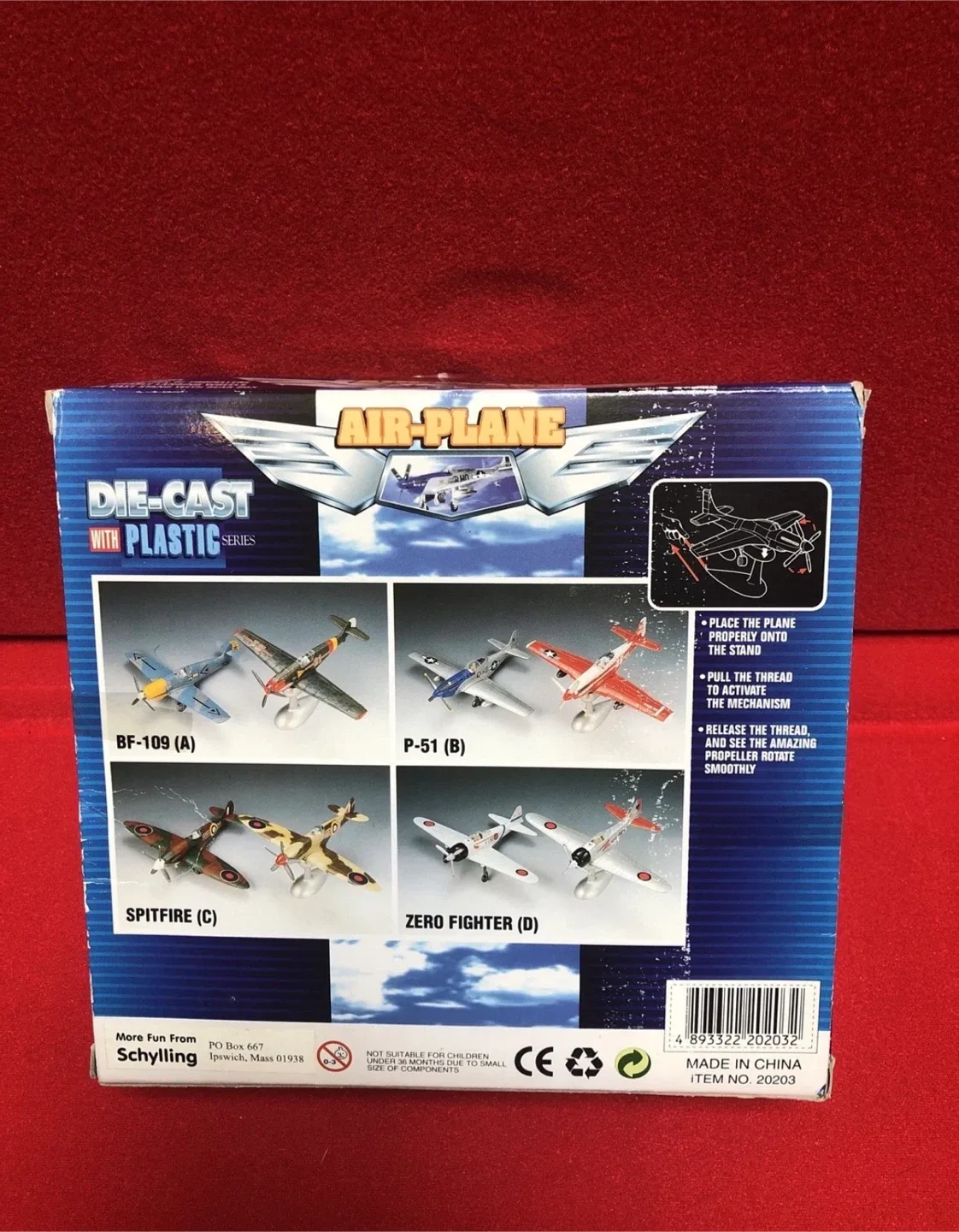 Schylling Die-Cast Zero Fighter (D) Airplane image indicator(2)