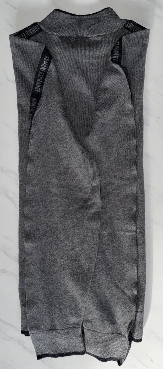 Armani Exchange Gray Zip-Up Jacket Size S image indicator(2)