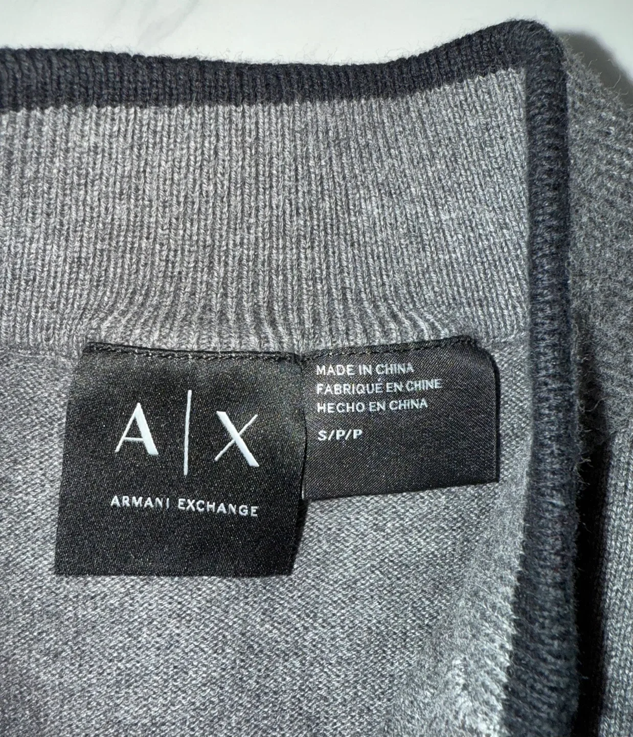 Armani Exchange Gray Zip-Up Jacket Size S image indicator(4)