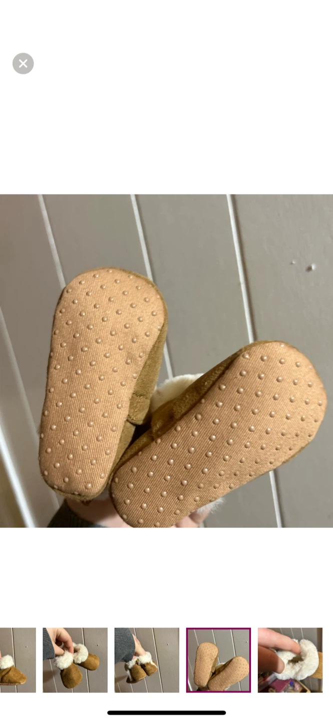 Old Navy Brown Baby Booties - photo 4