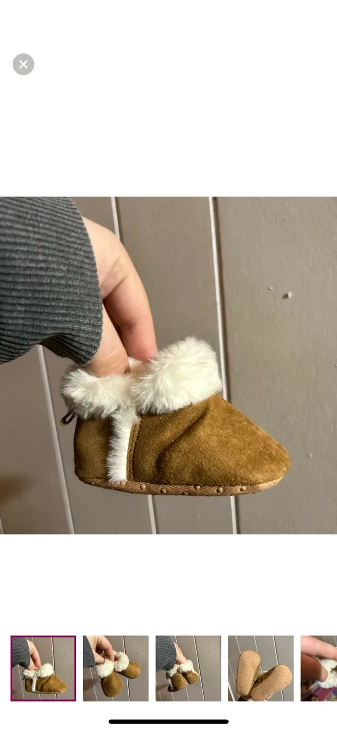 Old Navy Brown Baby Booties