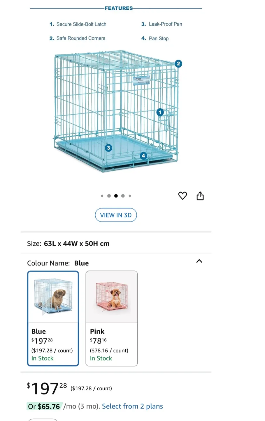 MidWest iCrate Single Door Dog Crate - Blue image indicator(2)
