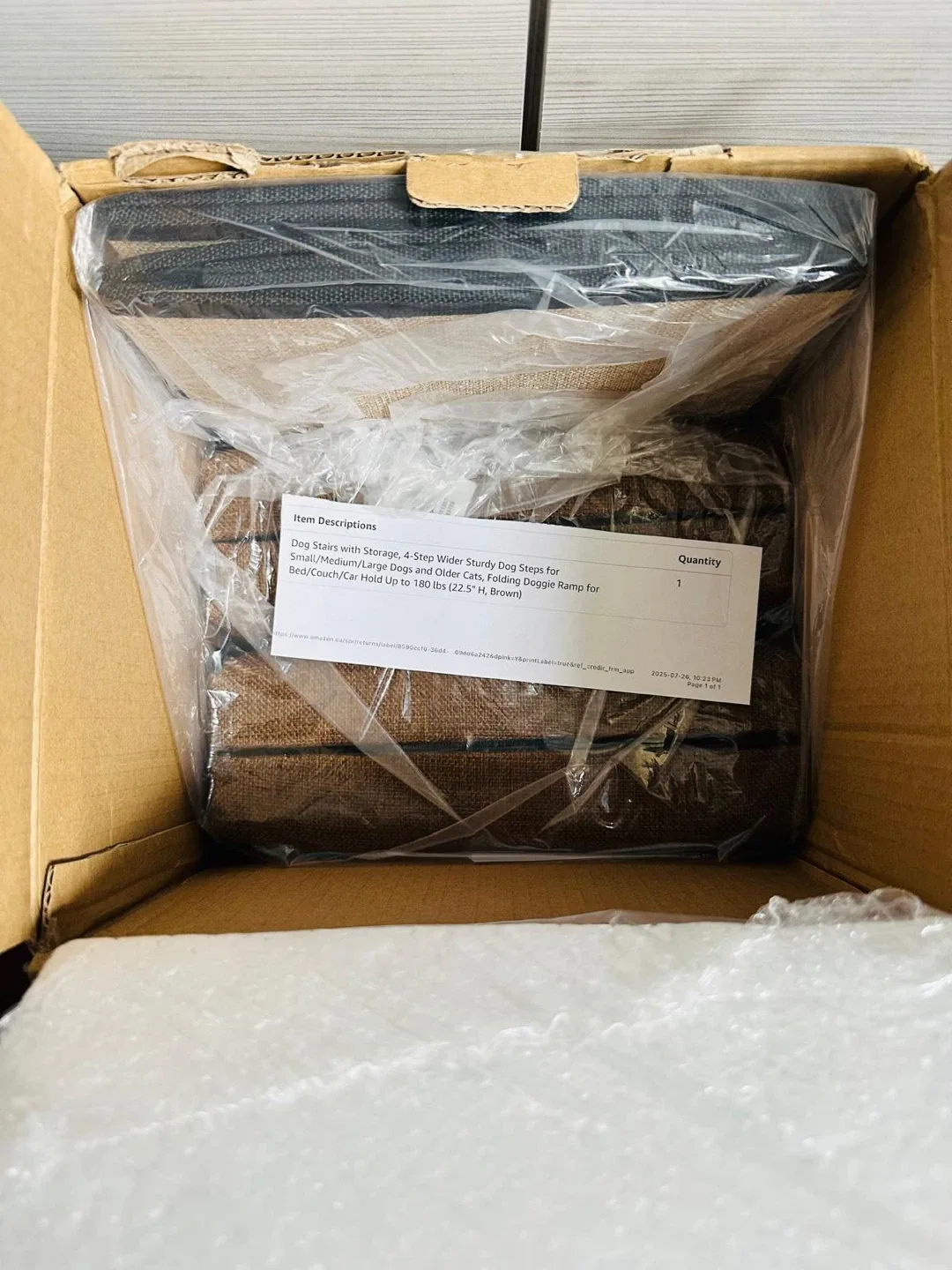 Cozy Kiss 4-Step Dog Stairs - Brown image indicator(4)