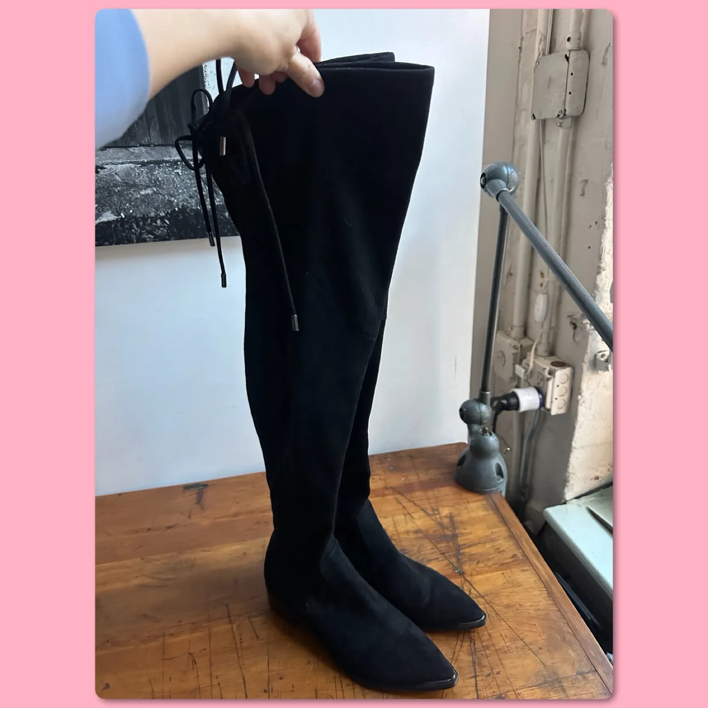 Marc Fisher Yakira Over The Knee Black Boots Size 8.5