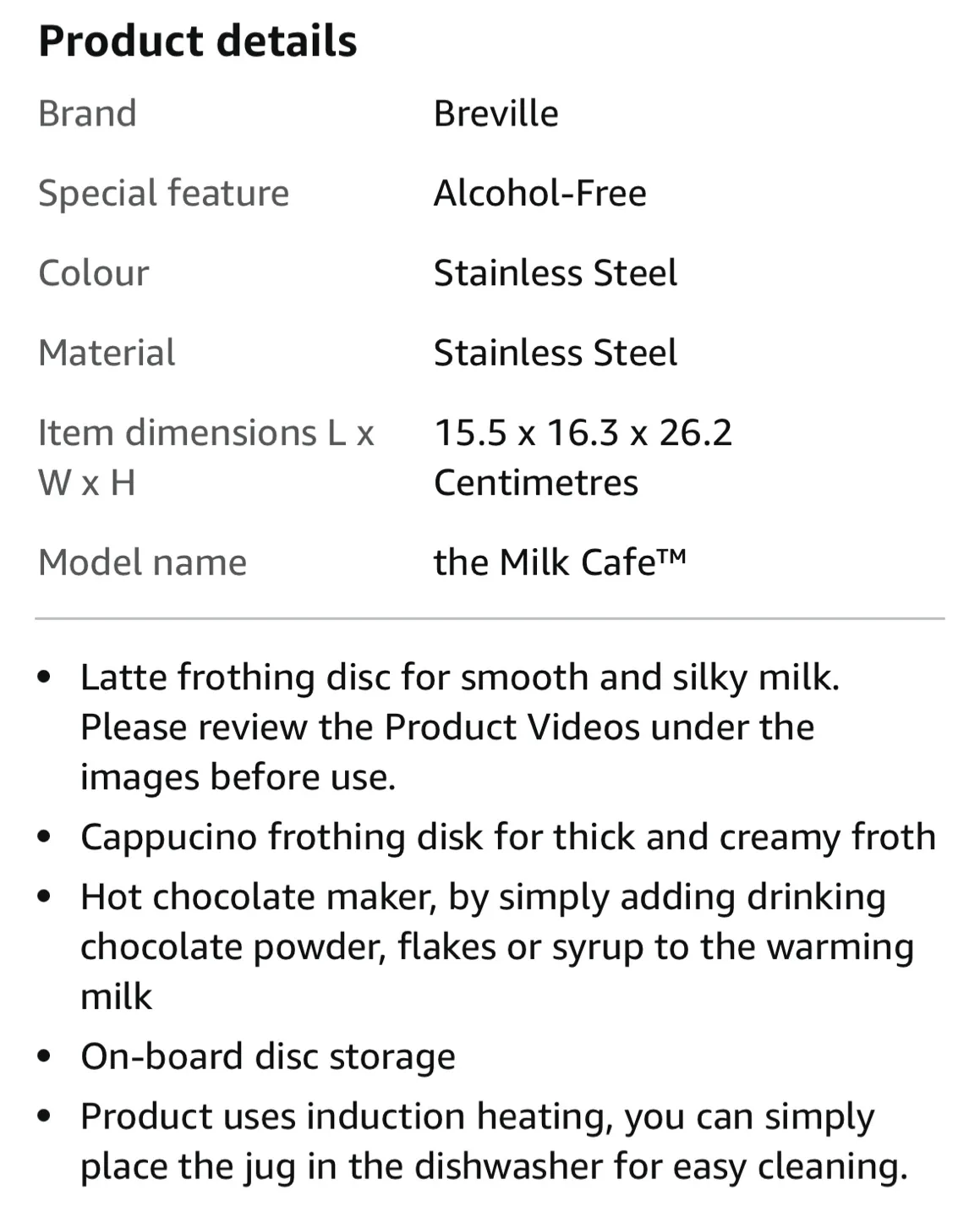 Breville the Milk Café BMF600XL Milk Frother - $150 image indicator(3)