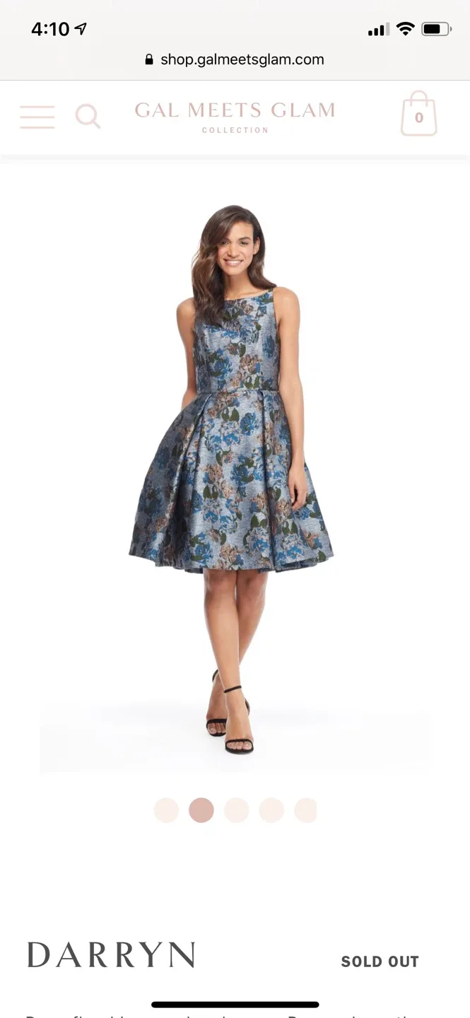 Gal Meets Glam Darryn Floral Fit & Flare Dress $150