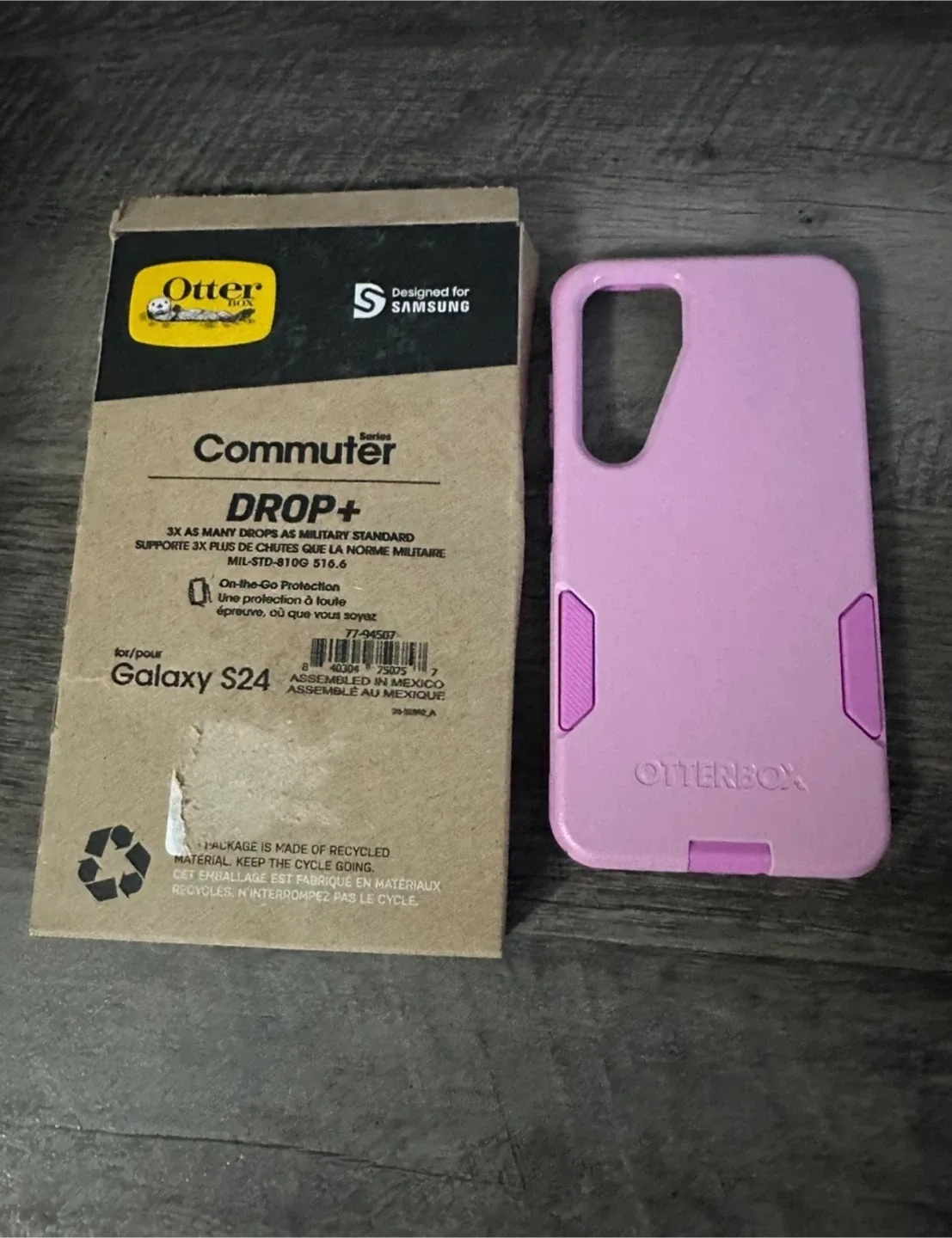 OtterBox Galaxy S24 Commuter Series Case - Run Wildflower (Pink) image indicator(3)