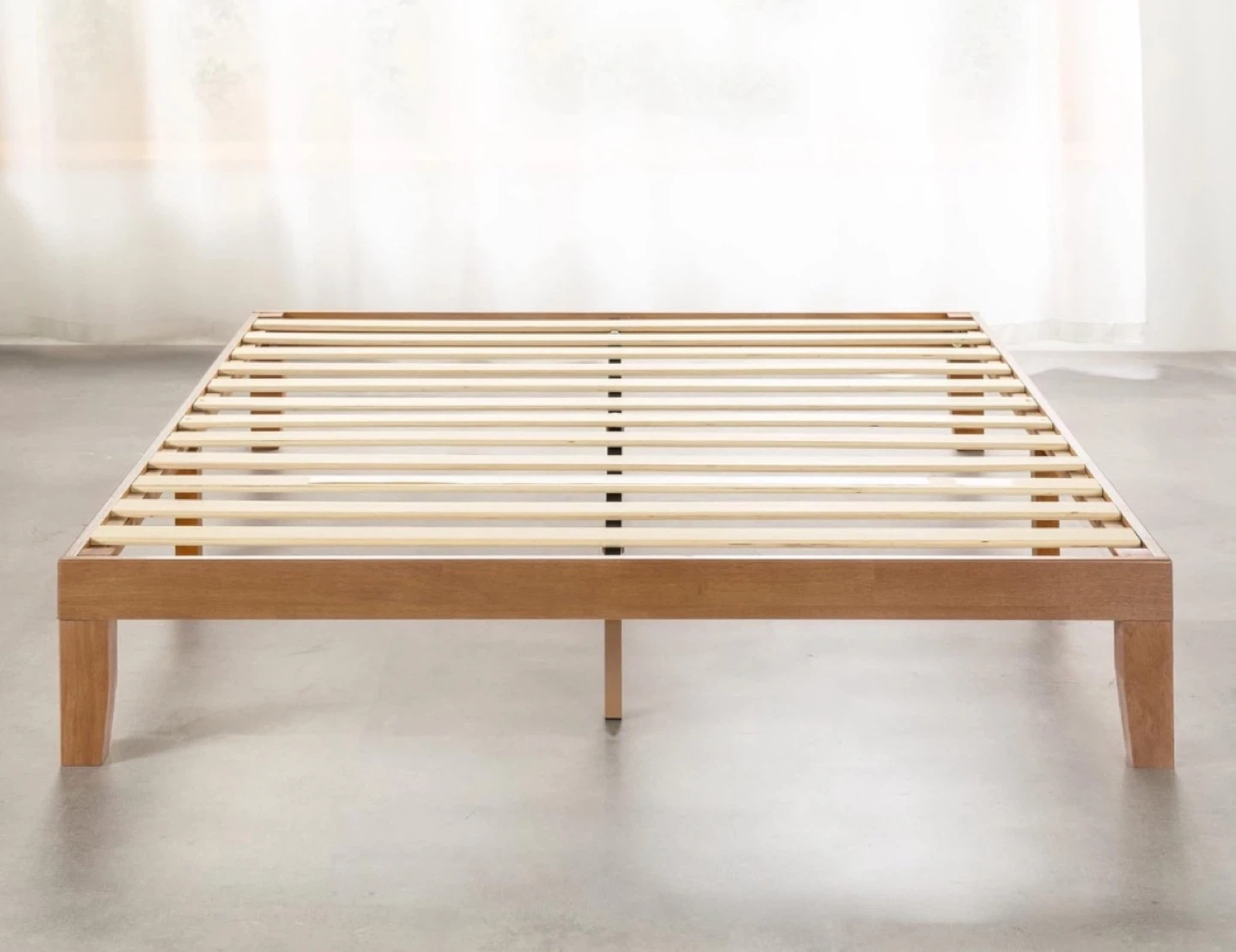 Full Natural Wood Bed Frame - photo 5