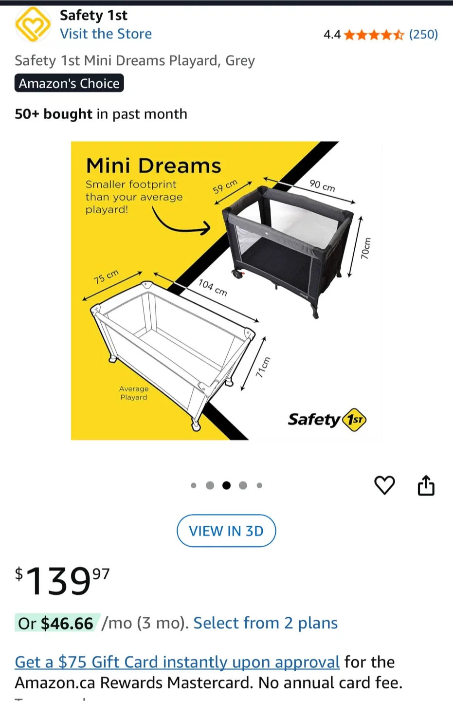 Safety 1st Mini Dreams Playard - Grey image indicator(2)