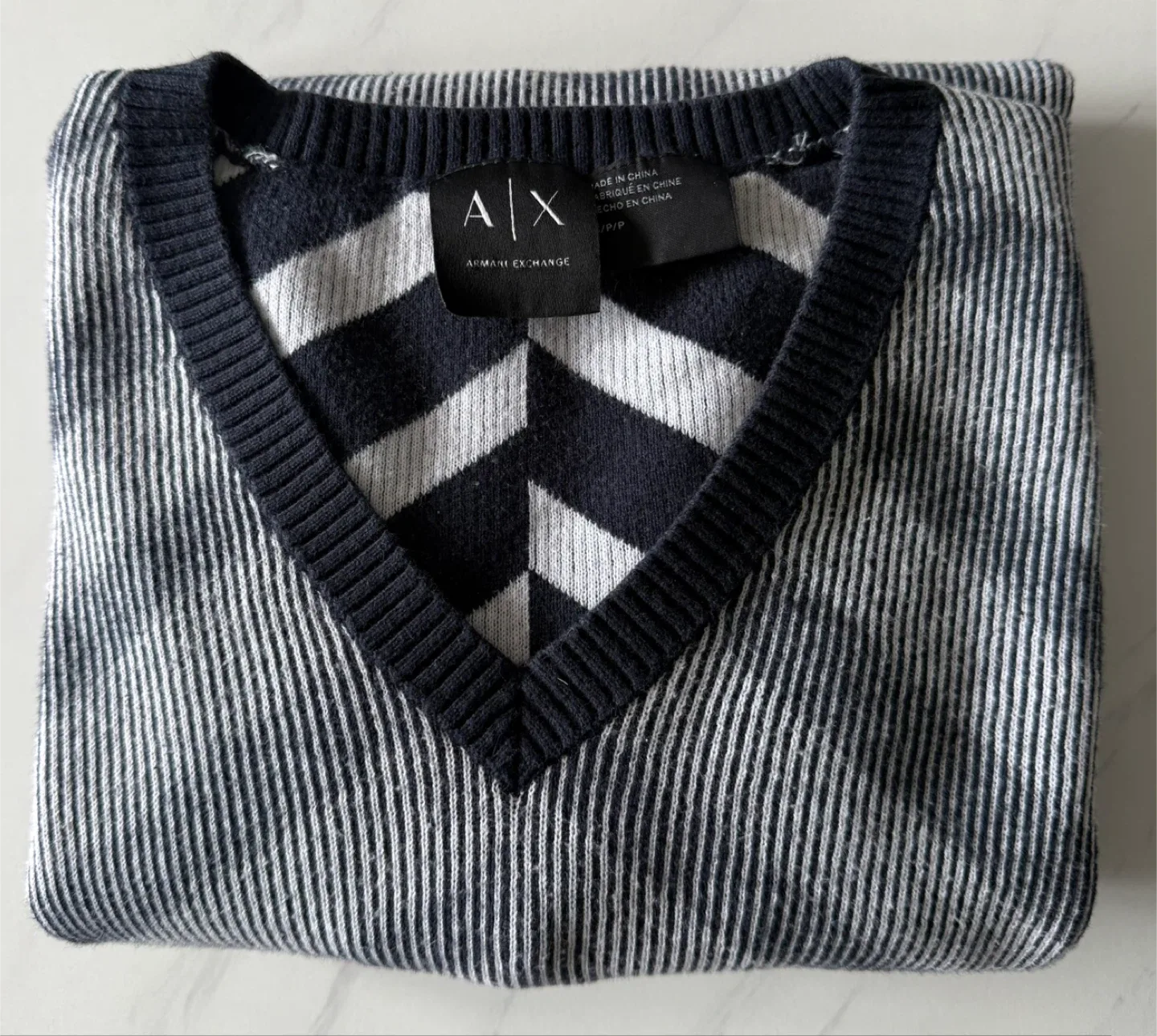 Armani Exchange V-Neck Sweater Size P/P image indicator(4)