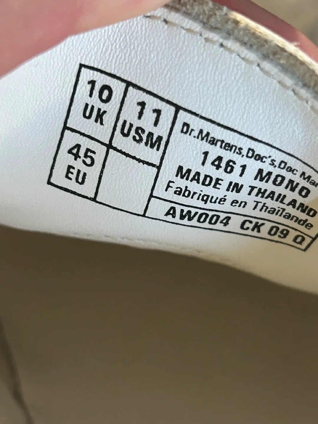 Dr. Martens 1461 Mono White US 11 image indicator(5)