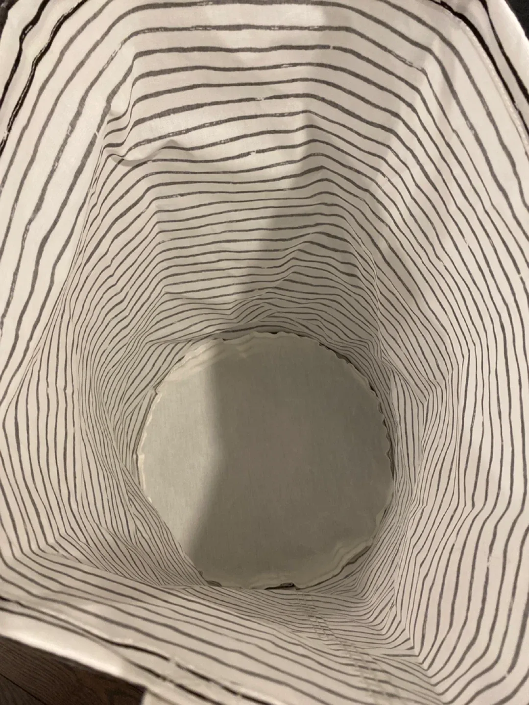 Striped Laundry Hamper