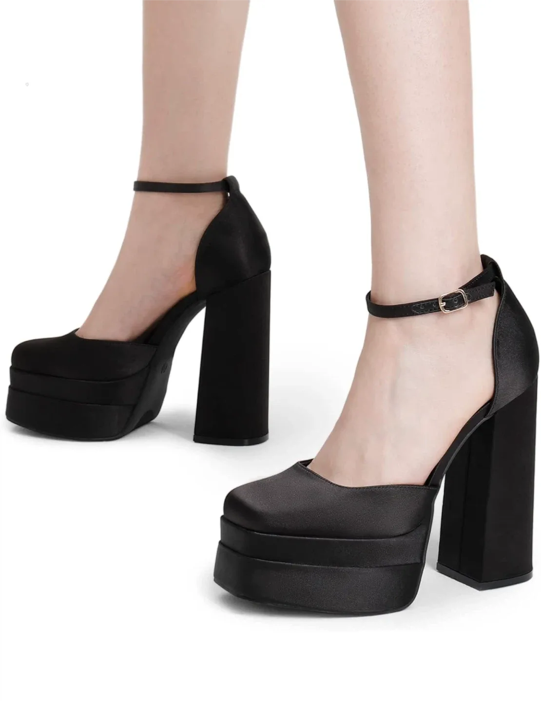Dream pair Black Platform Heels, Size 11
