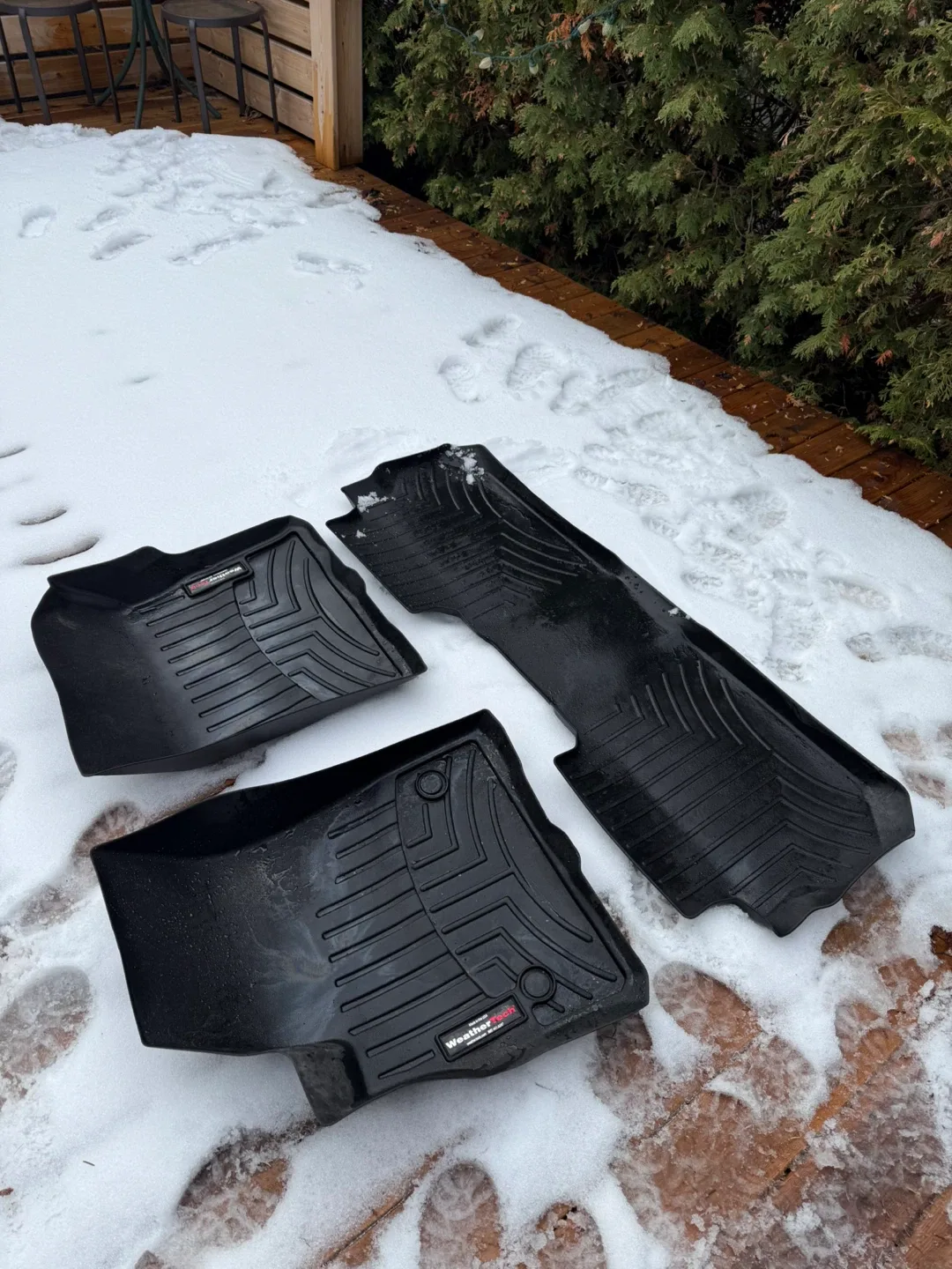 Cadillac XT6 WeatherTech Winter Floor Mats - Black