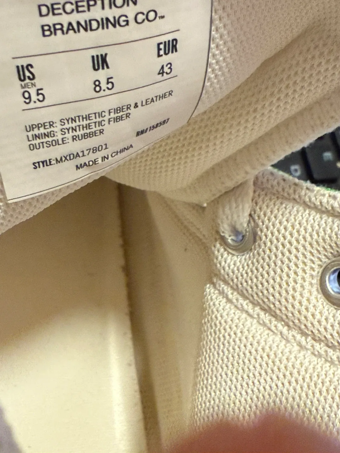 Deception Co. High Top Sneakers - US Men's 9.5 image indicator(5)