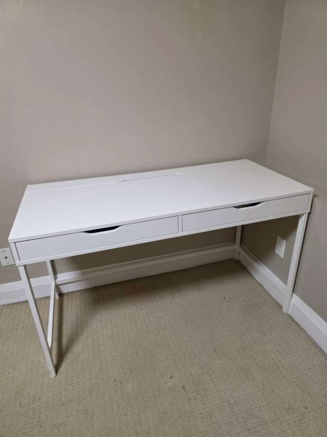 IKEA Alex White Desk with Drawers