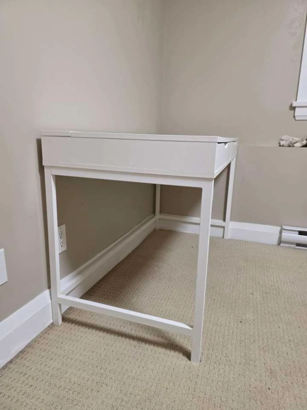 IKEA Alex White Desk with Drawers image indicator(4)