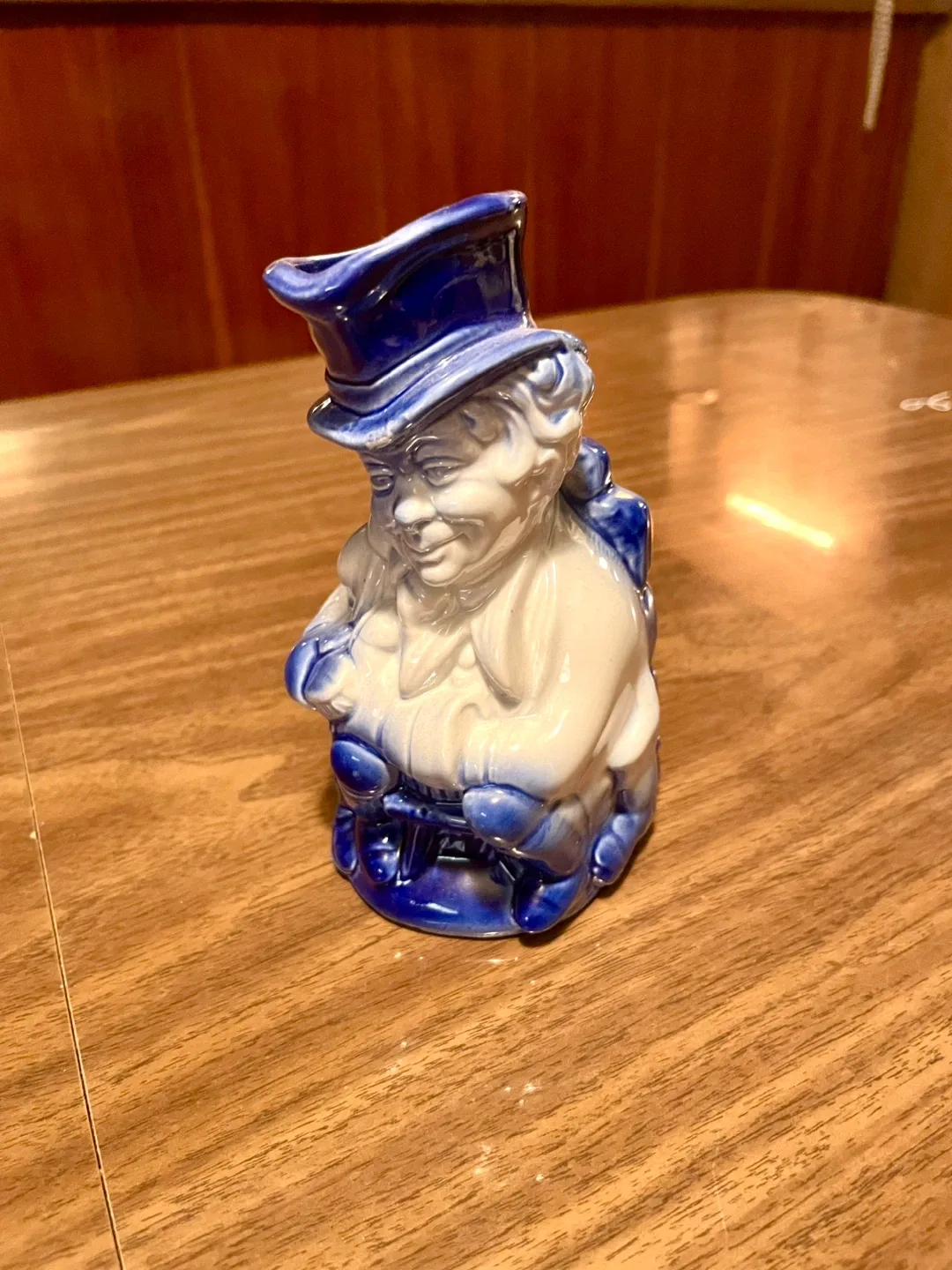 Burleigh Ironstone Blue & White Toby Jug of Sam Weller