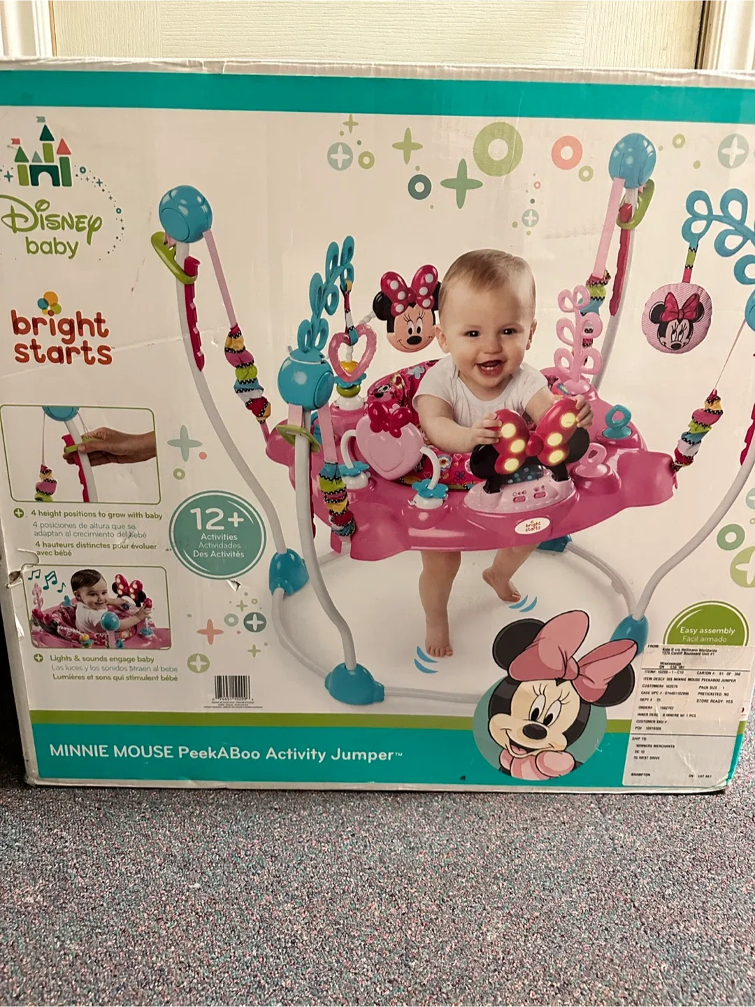 Disney Baby Minnie Mouse PeekABoo Activity Jumper