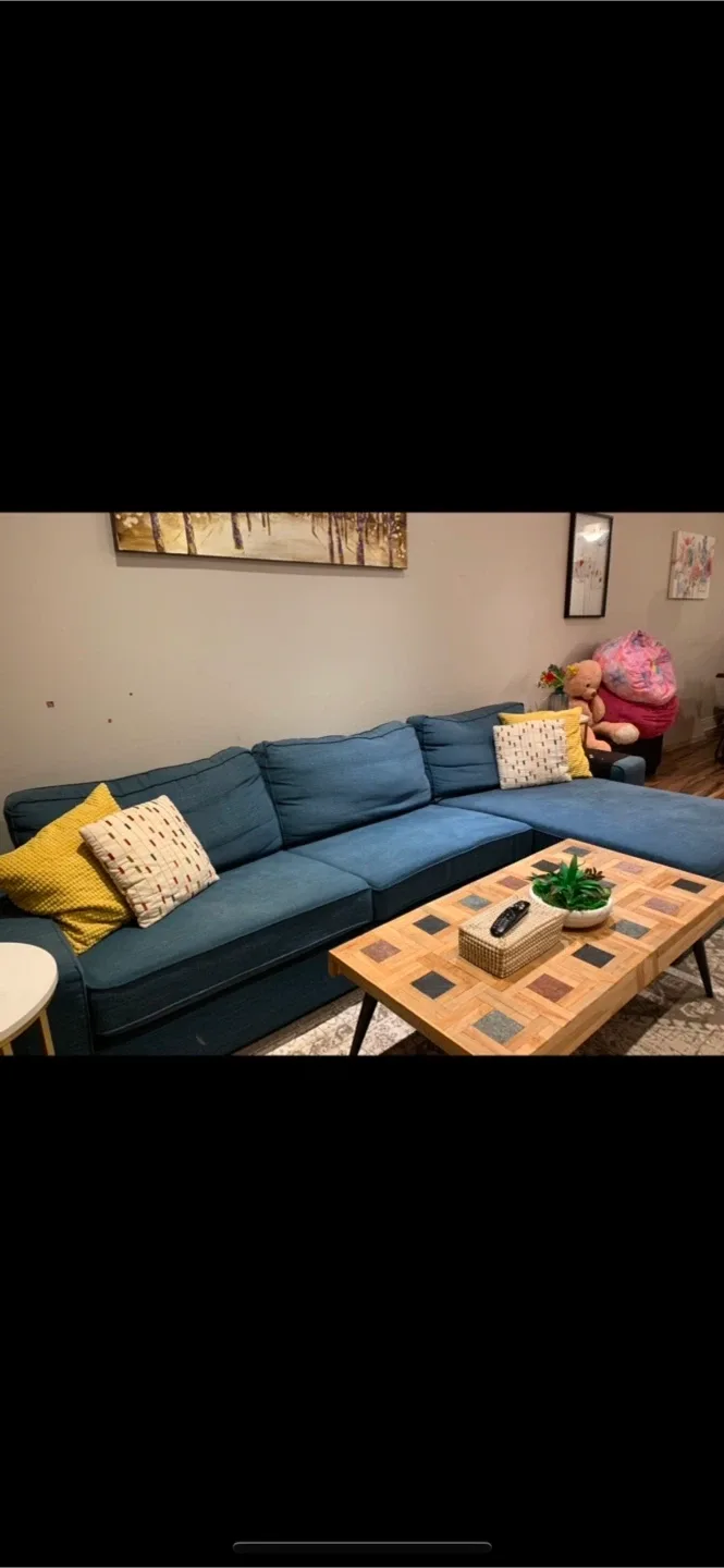 Blue Sectional Sofa - ikea large kivik sofa with chaise
