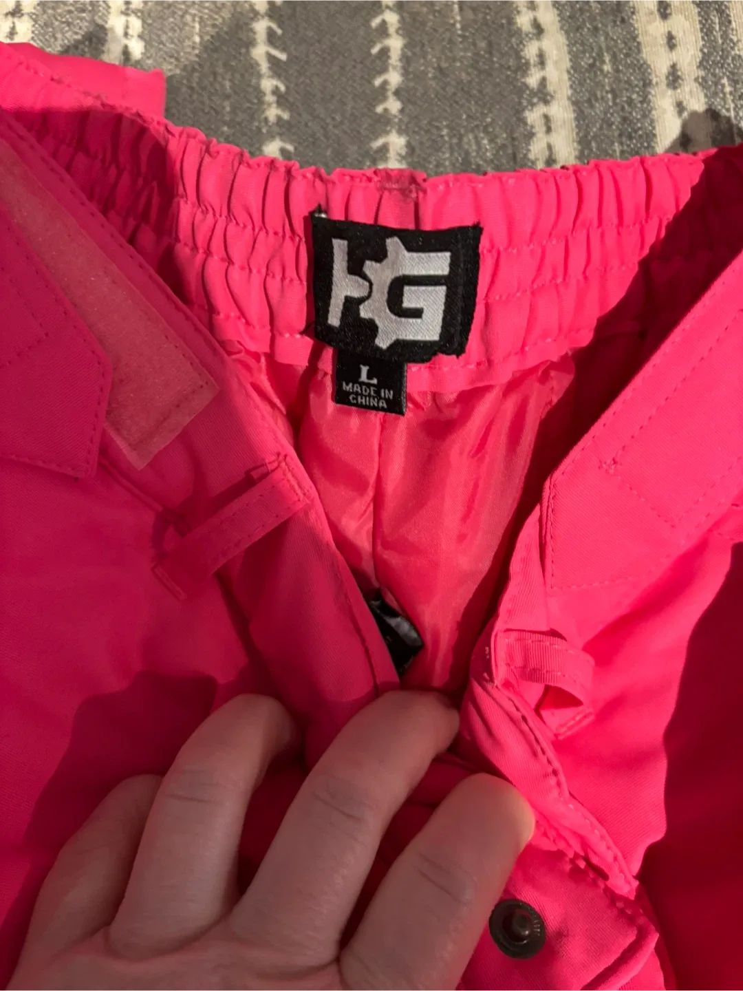 Kids HG Hot Gear Pink Snow Pants - Size L