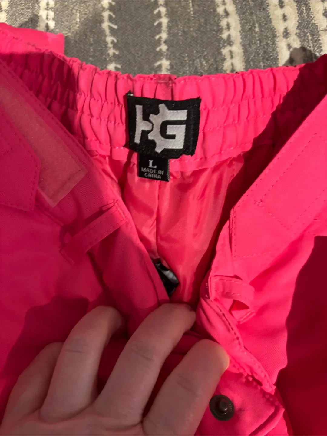 Kids HG Hot Gear Pink Snow Pants - Size L image indicator(2)