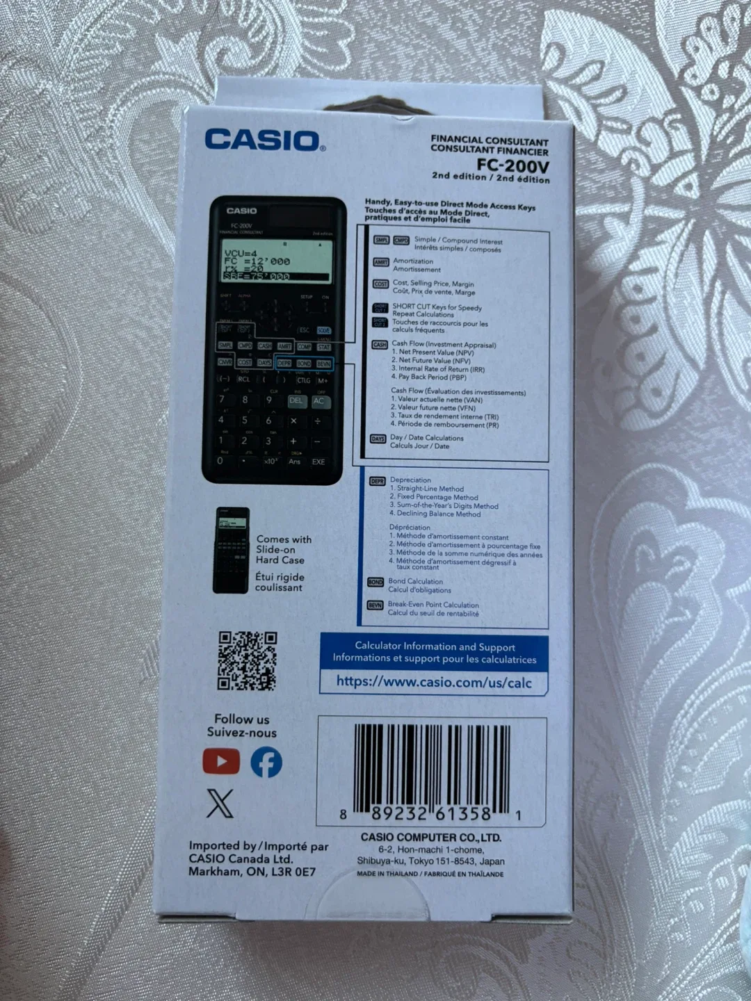 Casio FC-200V Financial Calculator - New in Box! image indicator(2)