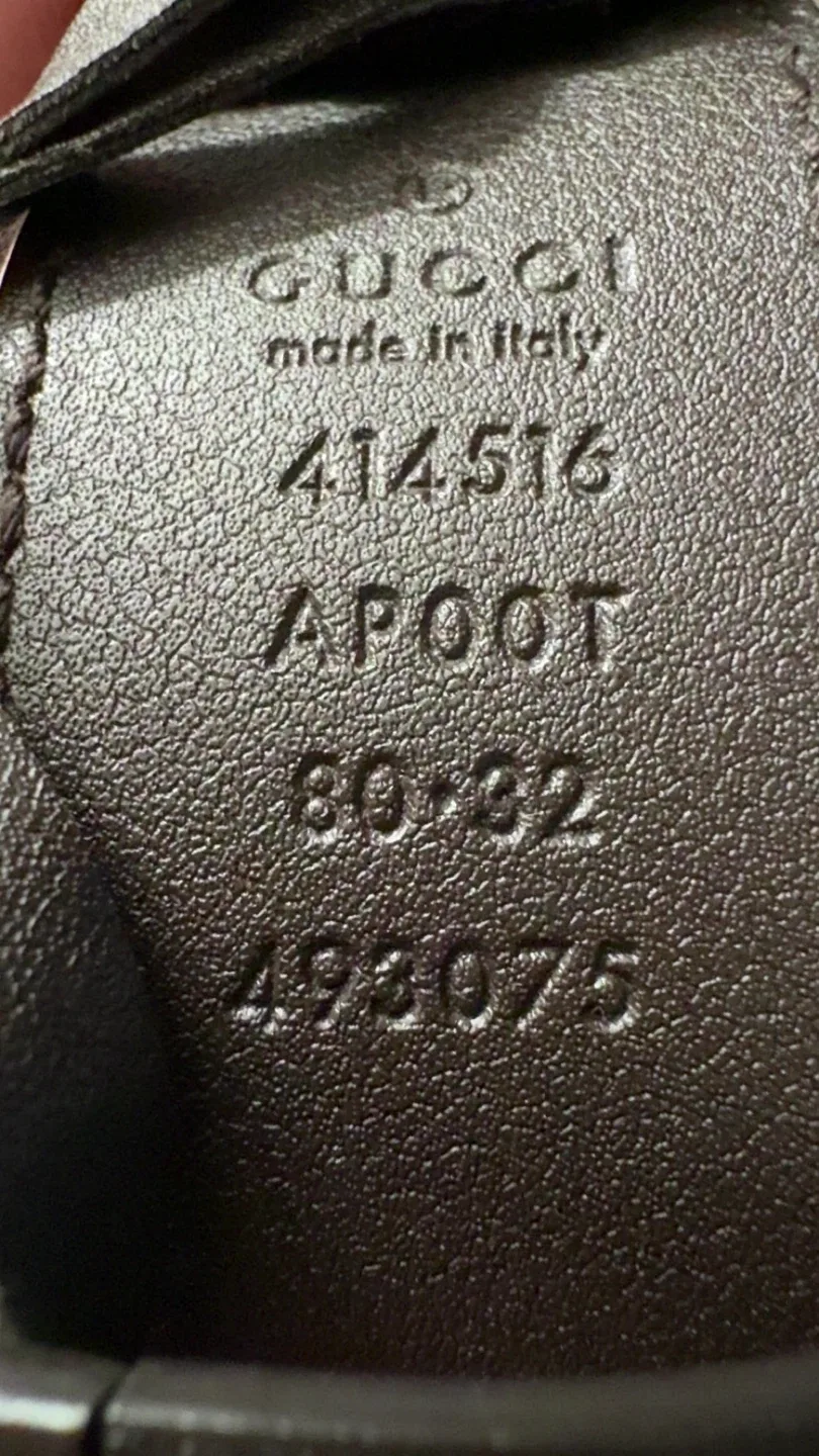 Gucci Leather Belt - Size 80