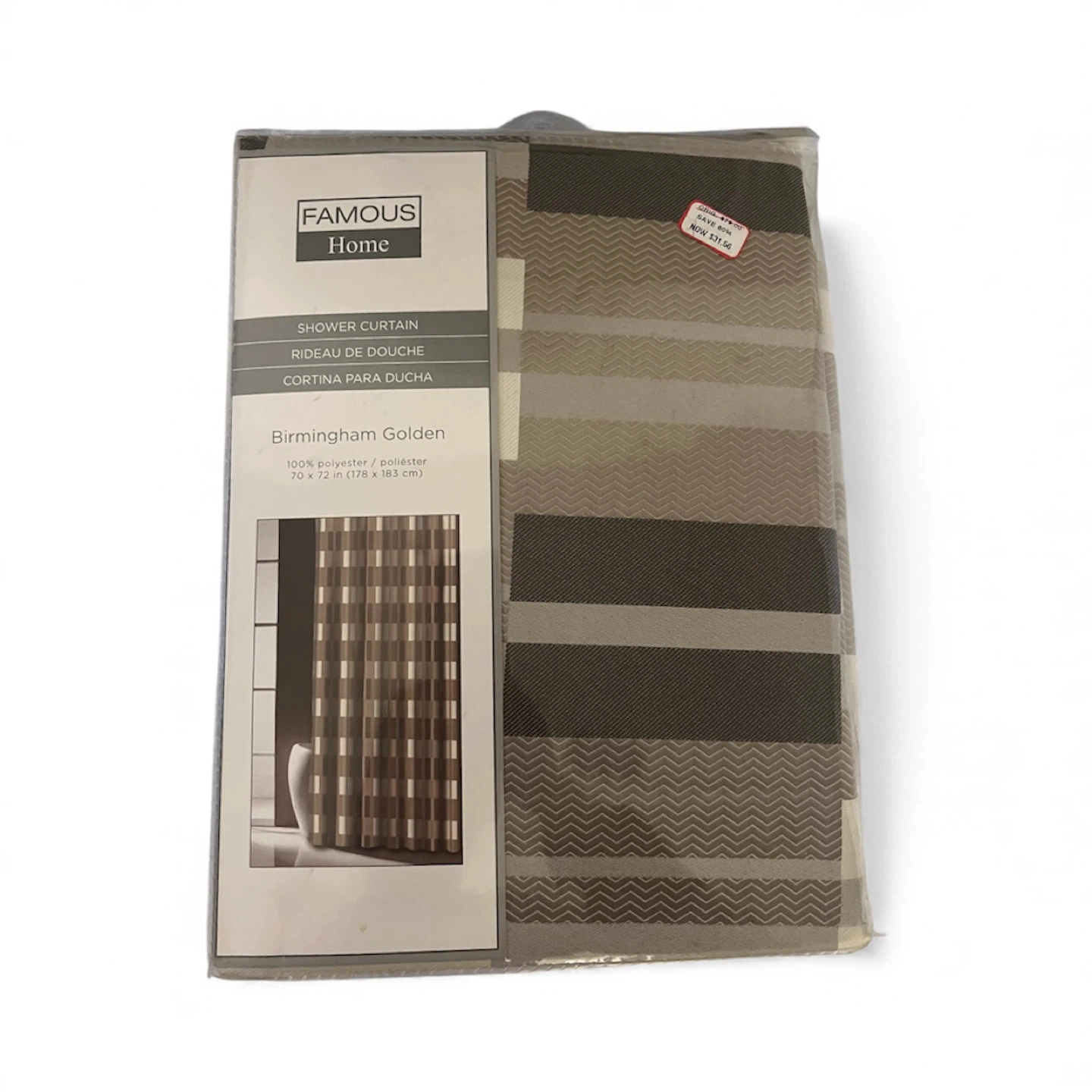 Famous Home Birmingham Golden Shower Curtain